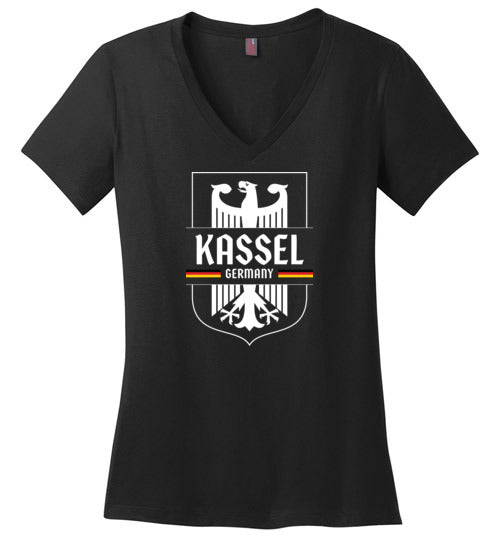 Load image into Gallery viewer, Kassel, Germany - Women&#39;s V-Neck T-Shirt
