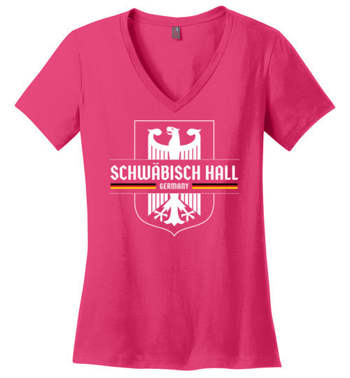 Load image into Gallery viewer, Schwabisch Hall, Germany - Women&#39;s V-Neck T-Shirt
