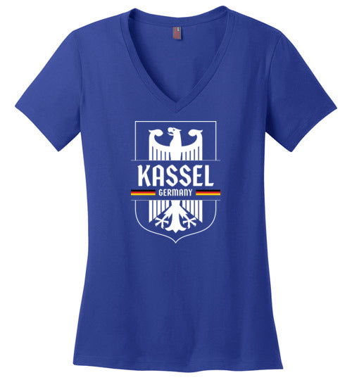 Load image into Gallery viewer, Kassel, Germany - Women&#39;s V-Neck T-Shirt
