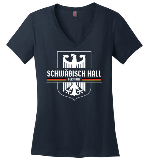 Load image into Gallery viewer, Schwabisch Hall, Germany - Women&#39;s V-Neck T-Shirt
