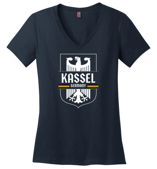 Load image into Gallery viewer, Kassel, Germany - Women&#39;s V-Neck T-Shirt
