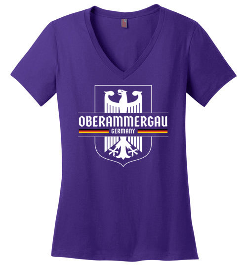 Load image into Gallery viewer, Oberammergau, Germany - Women&#39;s V-Neck T-Shirt
