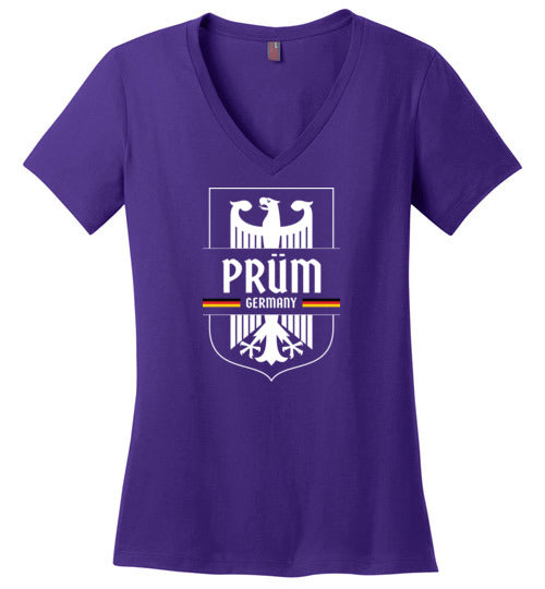 Load image into Gallery viewer, Prum, Germany - Women&#39;s V-Neck T-Shirt
