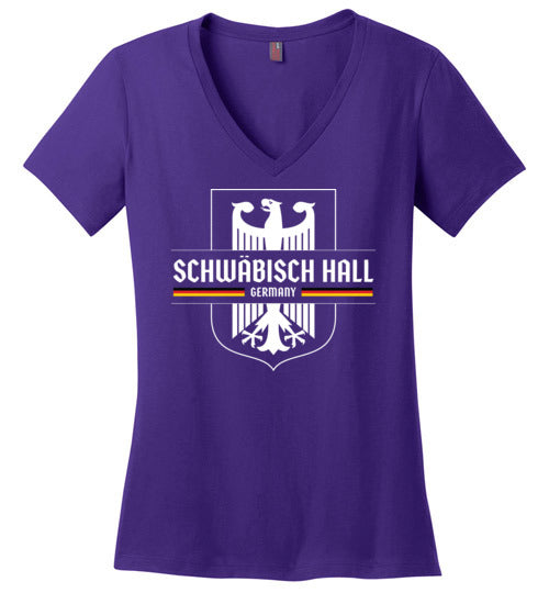 Load image into Gallery viewer, Schwabisch Hall, Germany - Women&#39;s V-Neck T-Shirt
