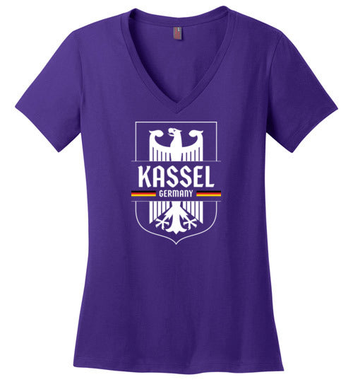 Load image into Gallery viewer, Kassel, Germany - Women&#39;s V-Neck T-Shirt
