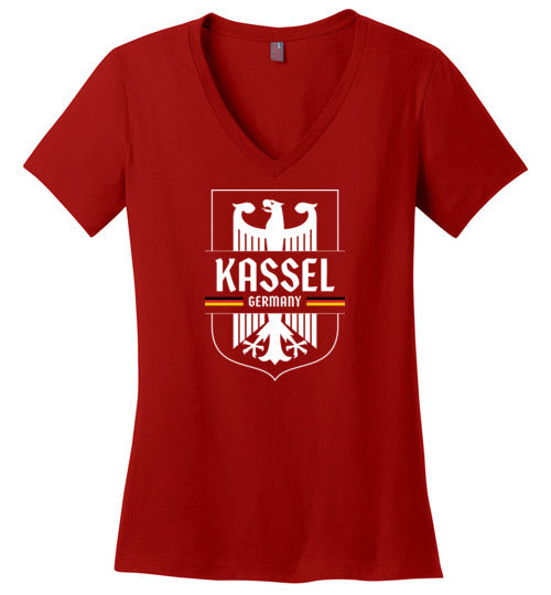 Load image into Gallery viewer, Kassel, Germany - Women&#39;s V-Neck T-Shirt
