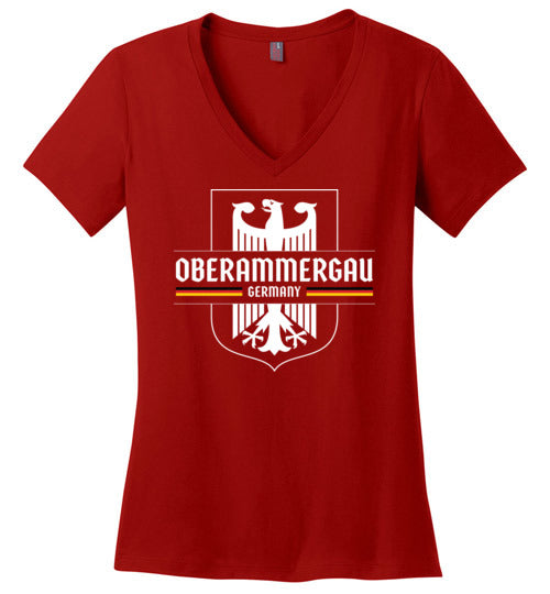 Load image into Gallery viewer, Oberammergau, Germany - Women&#39;s V-Neck T-Shirt
