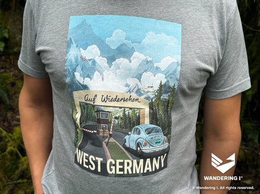 "Auf Wiedersehen West Germany" - Men's/Unisex Premium Screen Printed T-Shirt