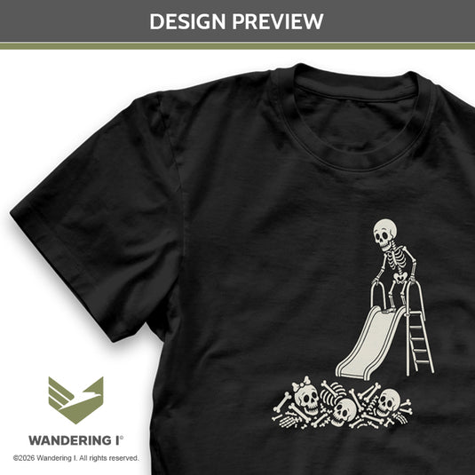 Chutes & Bones - Men's/Unisex Midweight Standard Fit T-Shirt
