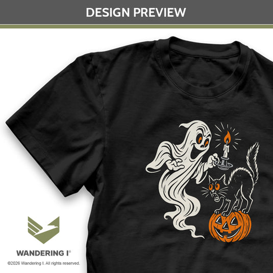 Ghostly Encounter - Men's/Unisex Premium Heavyweight Garment-Dyed Standard Fit T-Shirt