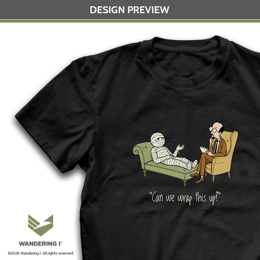 Mummy Issues- Men's/Unisex Premium Heavyweight Garment-Dyed Standard Fit T-Shirt
