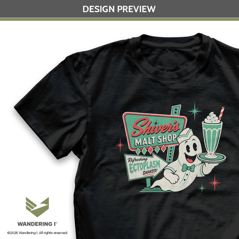 Load image into Gallery viewer, Shiver's Malt Shop - Men's/Unisex Lightweight Standard Fit T-Shirt

