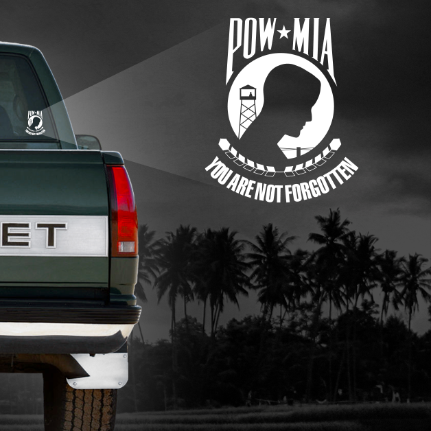 POW MIA - Vehicle Window Sticker – Wandering I