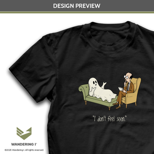 Unseen Ghost - Men's/Unisex Premium Lightweight Standard Fit T-Shirt
